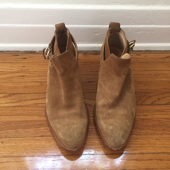 Rag & Bone Camel Suede Sullivan Booties 38.5 - Picture 1 of 4